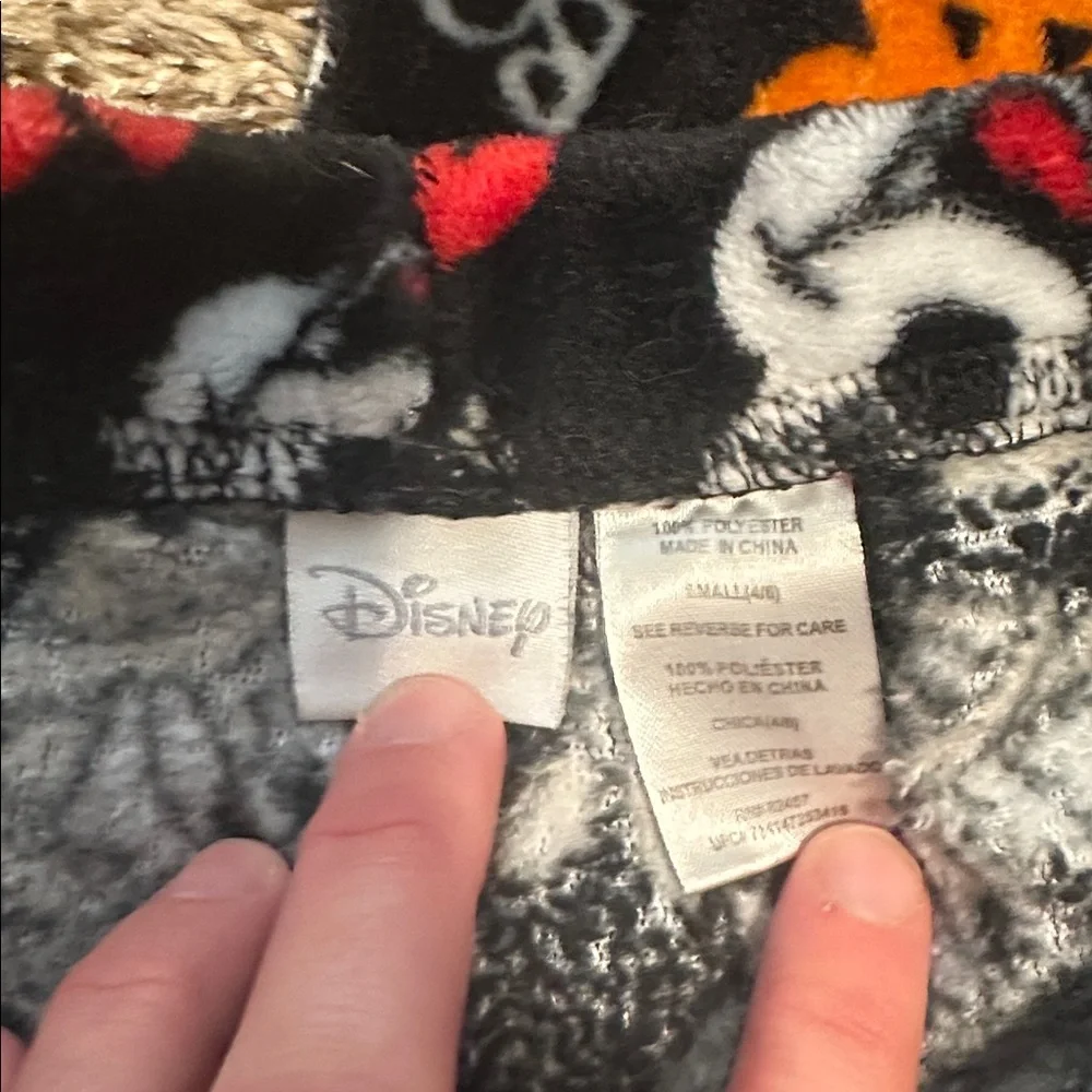 Disney Black plush fleece  Halloween drawstring pajama pants 5 - Picture 3 of 4